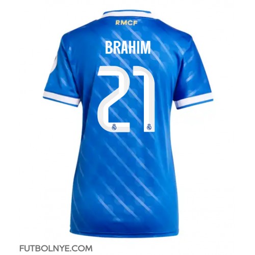 Camiseta Real Madrid Brahim Diaz #21 Tercera Equipación para mujer 2025-26 manga corta